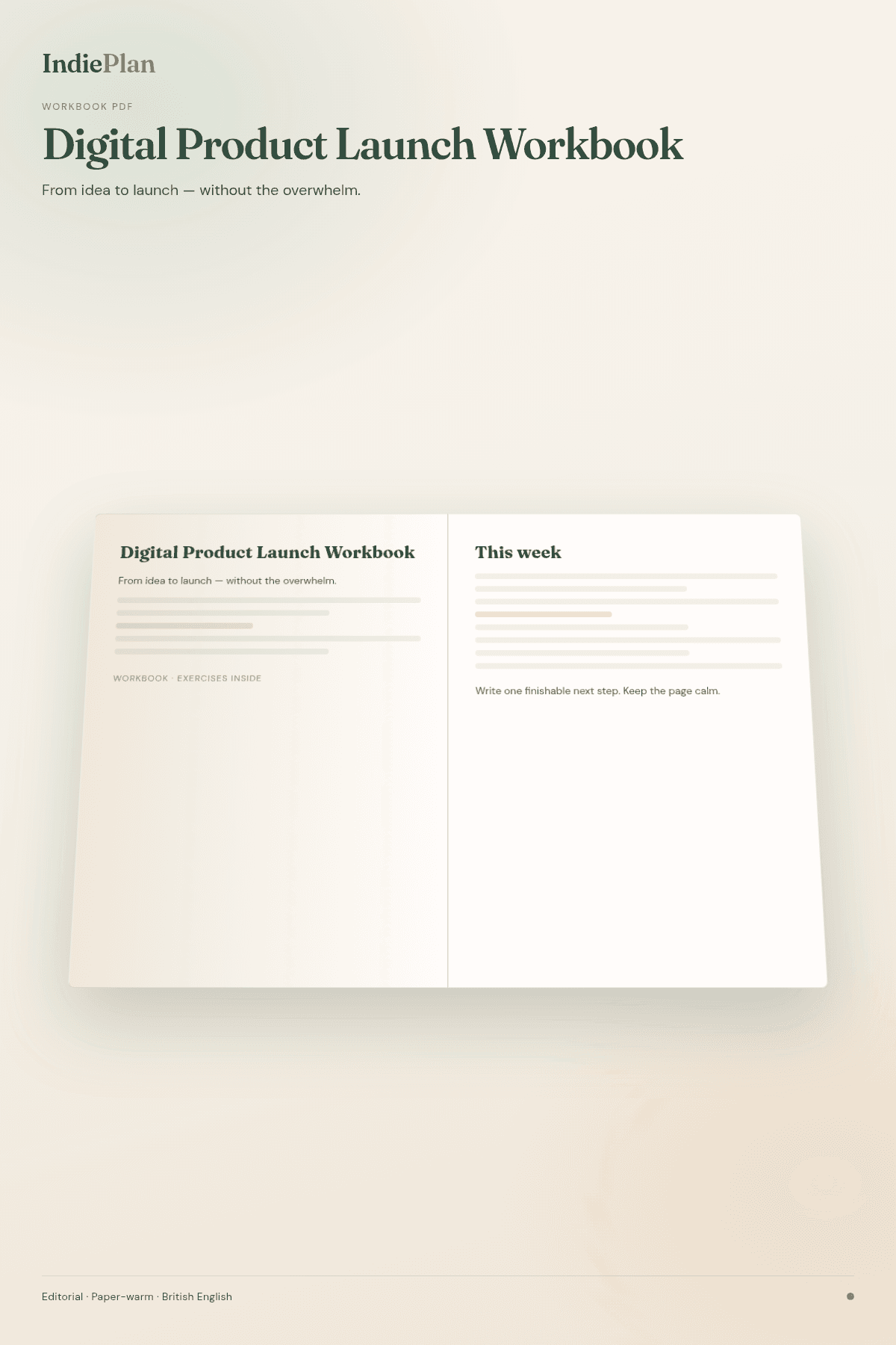 Digital Product Launch Workbook product cover