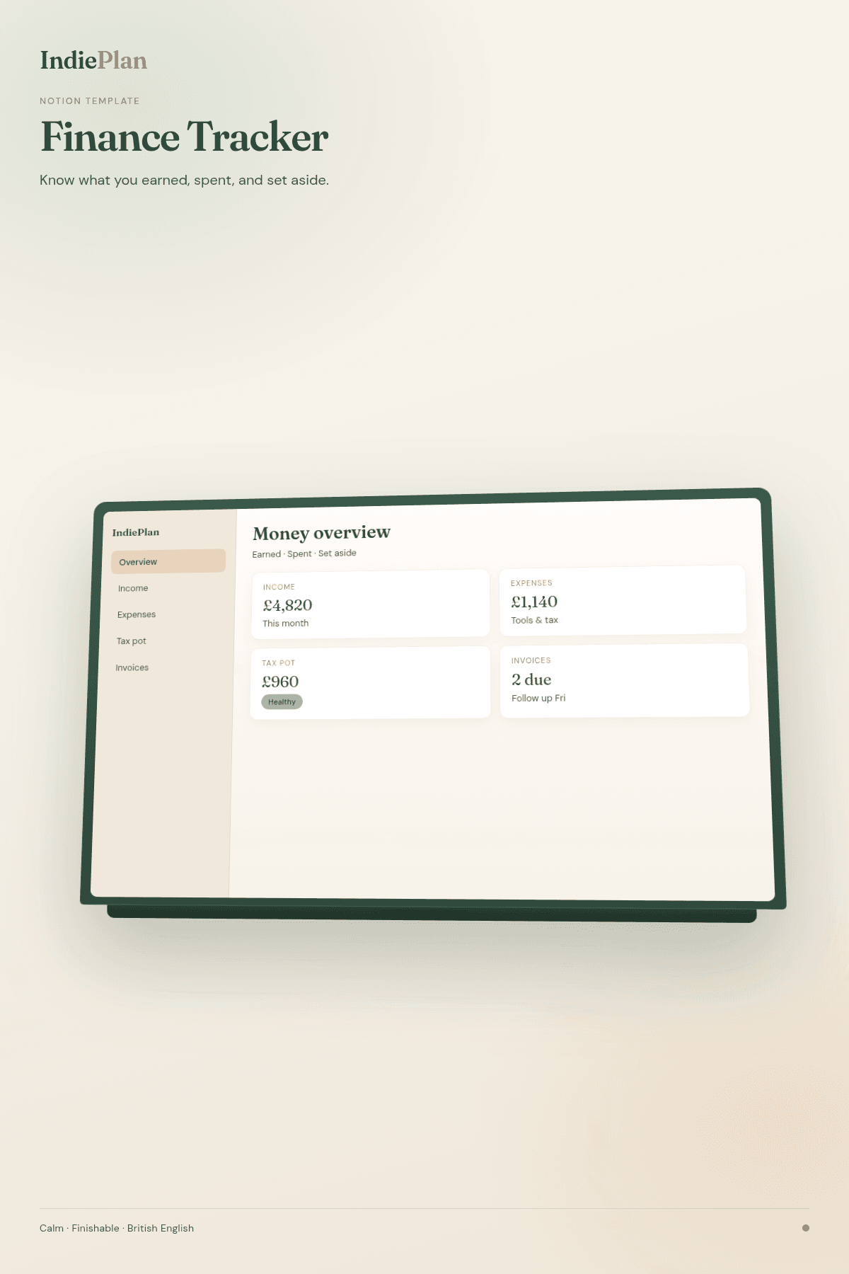 Finance Tracker product cover