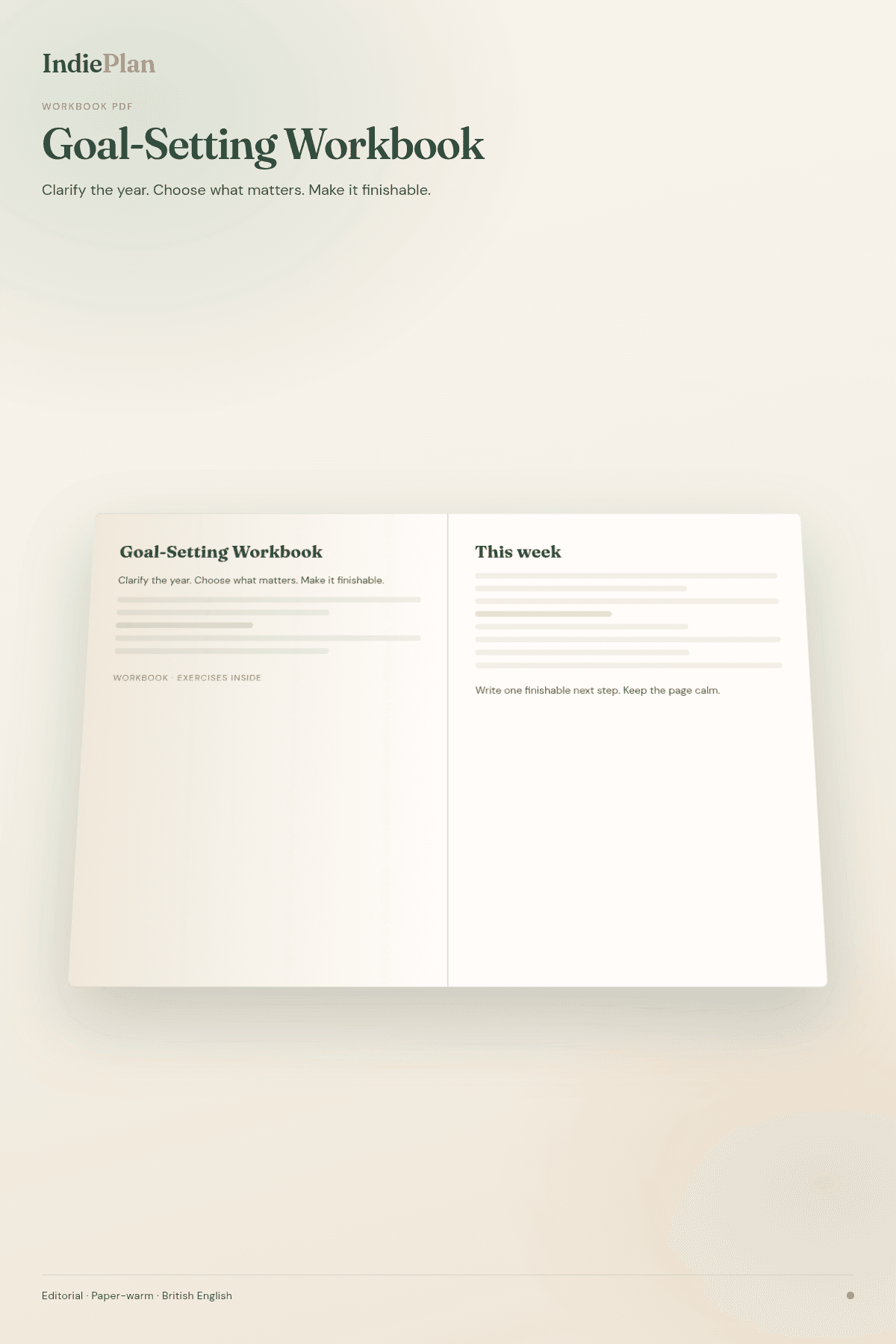 Goal-Setting Workbook product cover