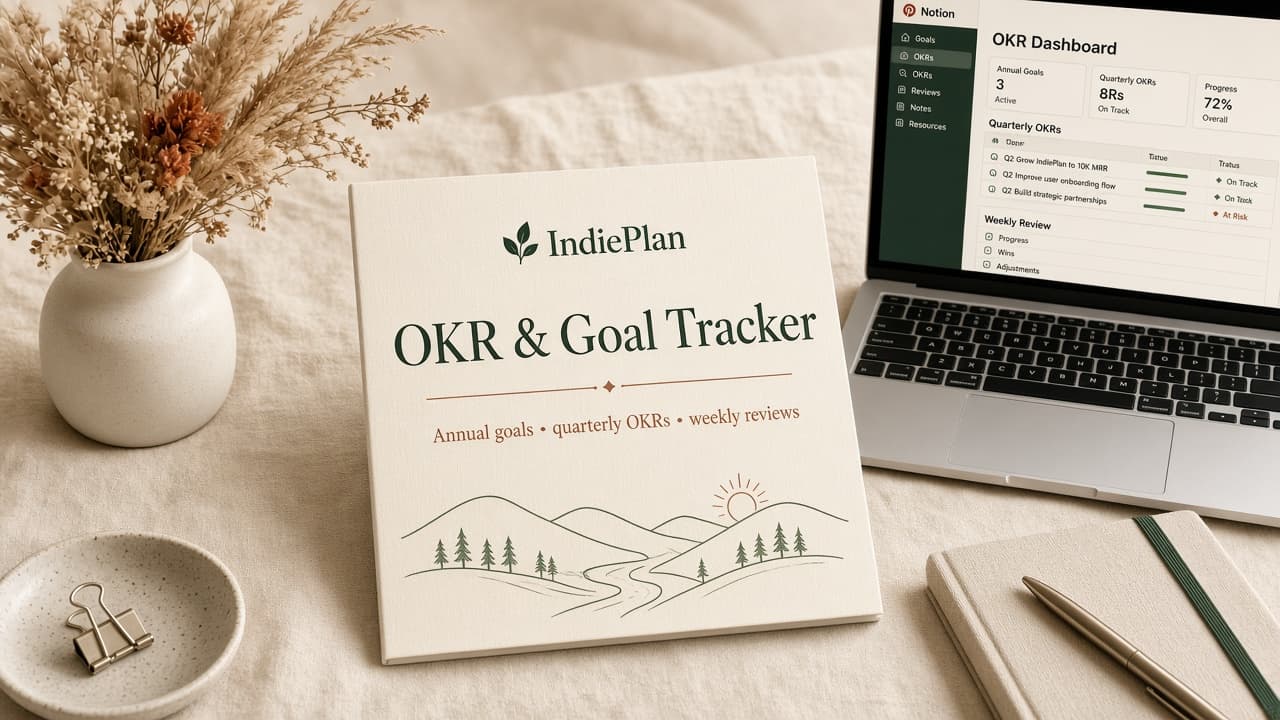 OKR & Goal Tracker product cover