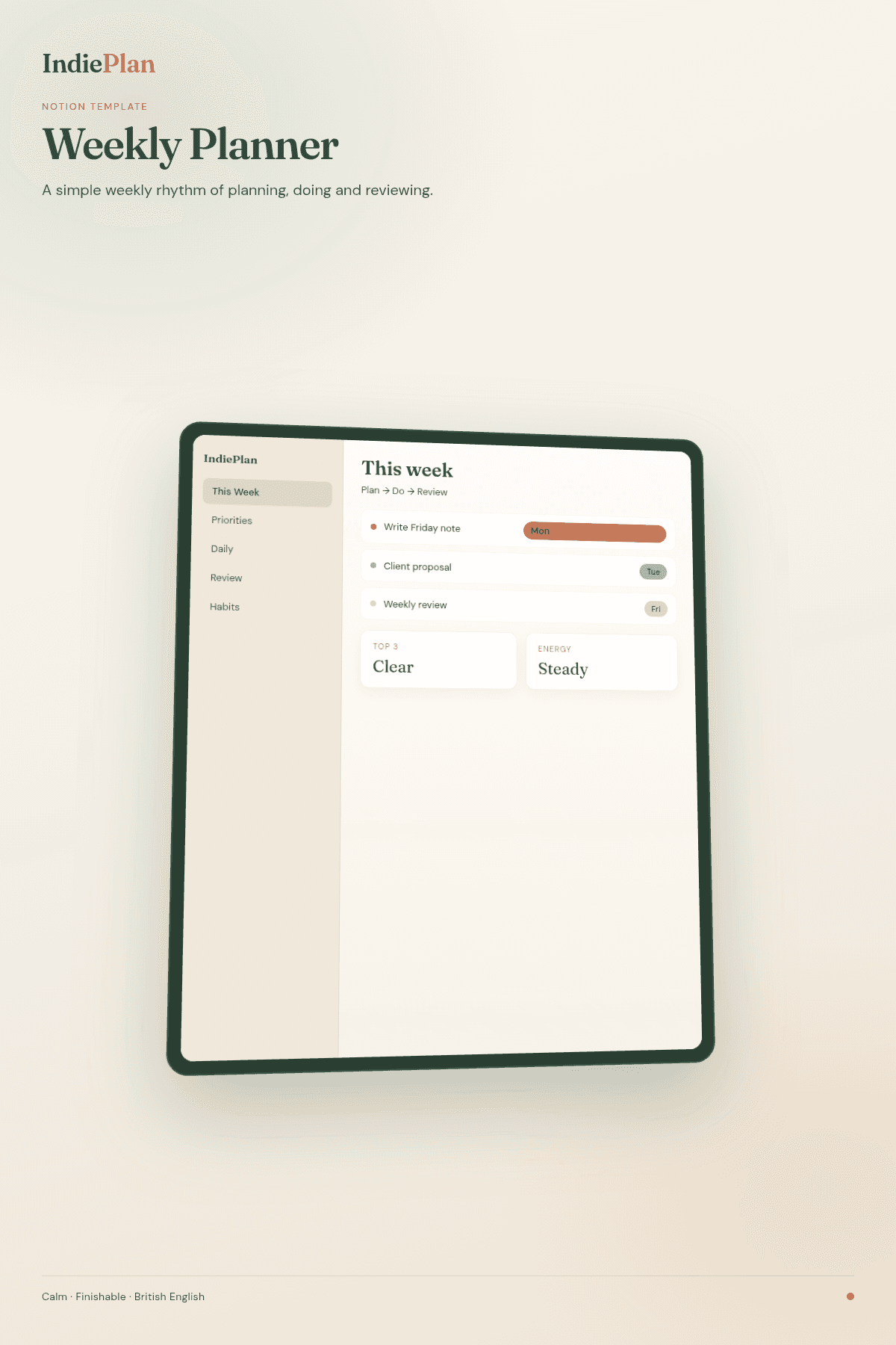 Weekly Planner product cover